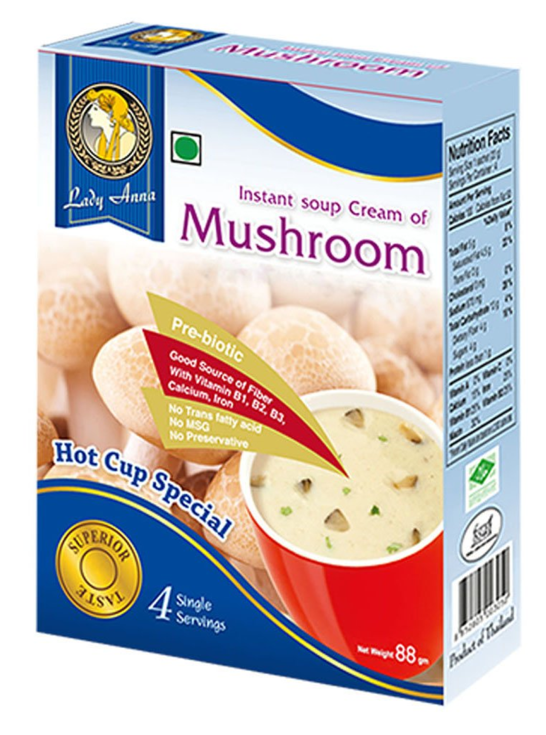 LADY ANNA INSTANT MUSHROOM SOUP CUP